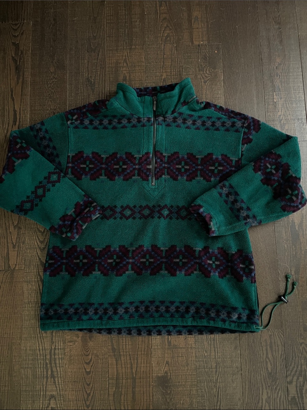 Vintage Eddie Bauer 1/4 zip fleece sweater